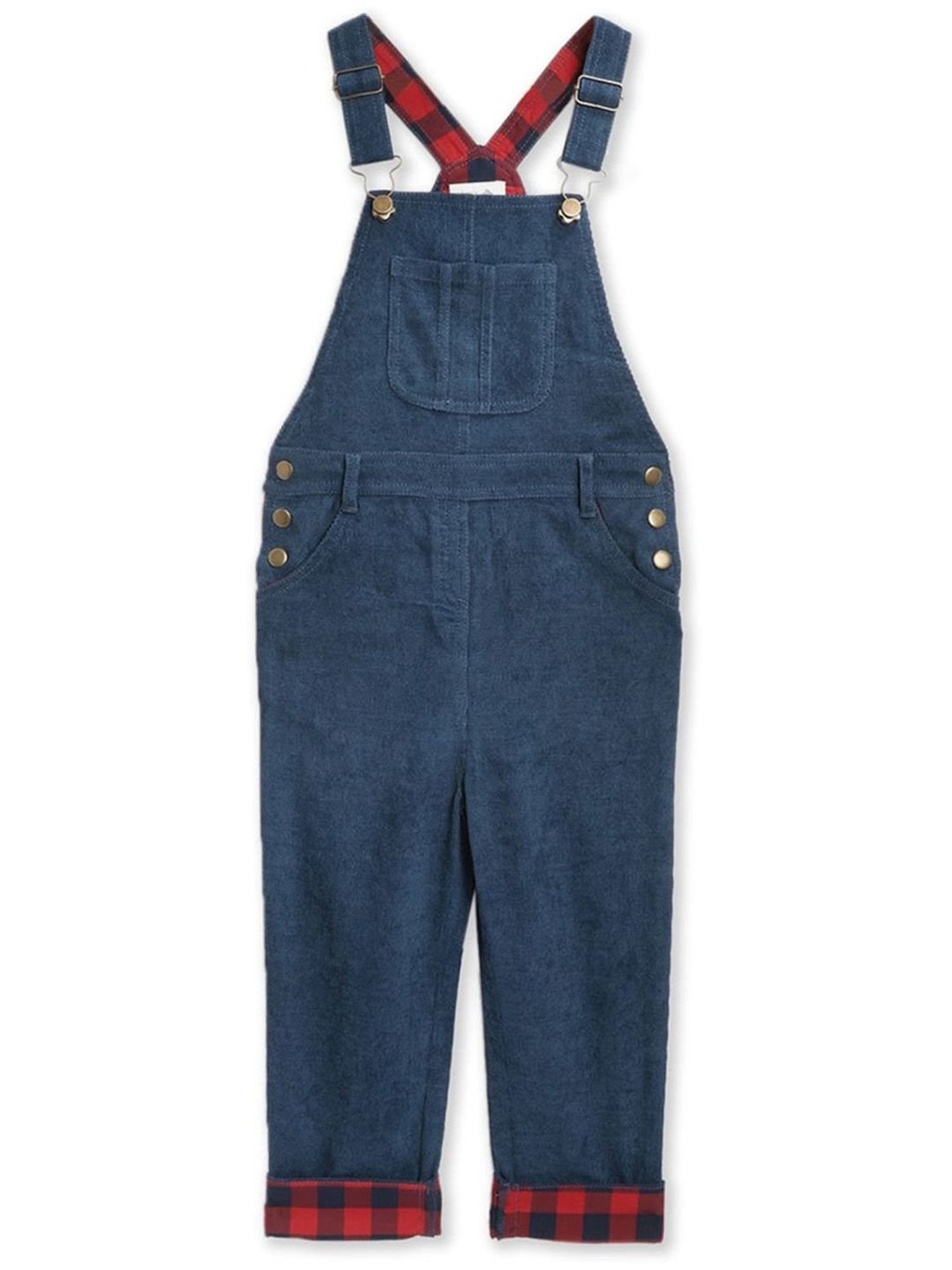 Cherry Crumble By Nitt Hyman Kids Blue Solid Dungaree