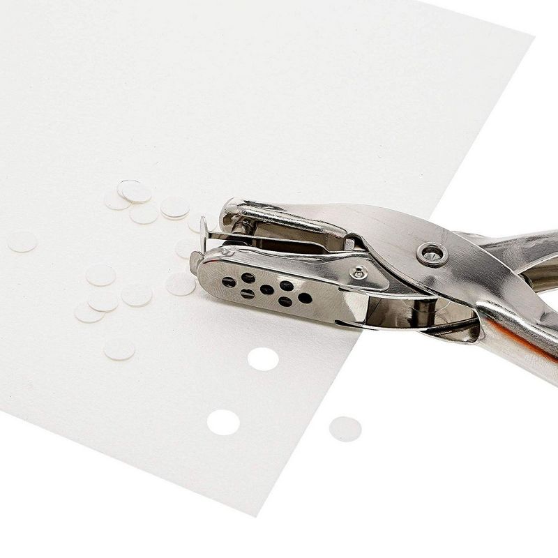 Juvale 4-Pack Handheld Single Metal Hole Puncher for Paper, 5.1 x 2.28 x 0.39 in