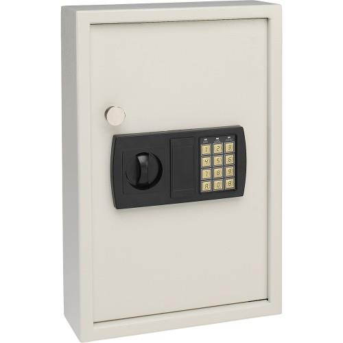 SteelMaster Electronic Key Safe 48-Key Steel Sand 11 3/4 x 4 x 17 3/8 20101