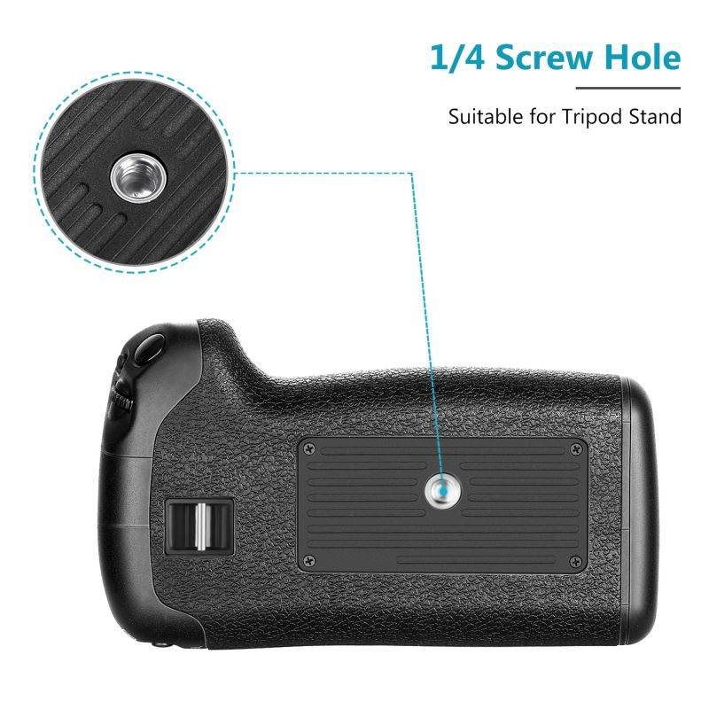 Neewer Battery Grip Holder (Replacement for BG-E14) Work with LP-E6 Battery or 6 Pieces AA Batteries for Canon EOS 70D 80D 90D DSLR Camera