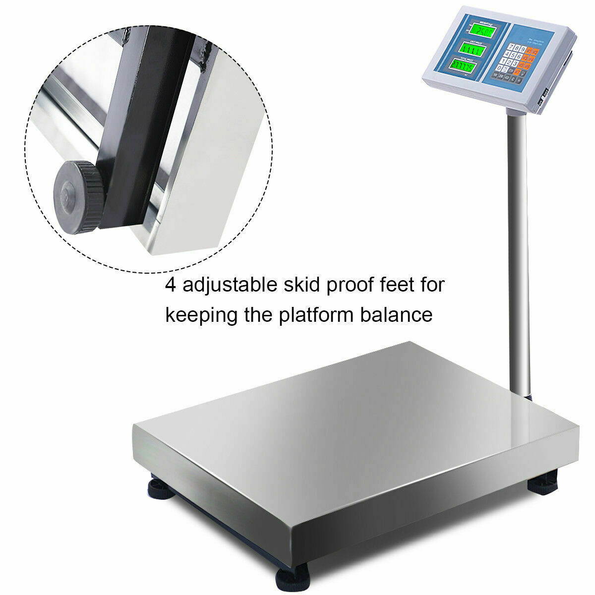 660lbs Weight Computing Digital Floor Platform Scale Postal Shipping Mailing New