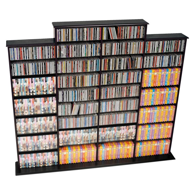 Grant Media Storage Rack - Black - Prepac