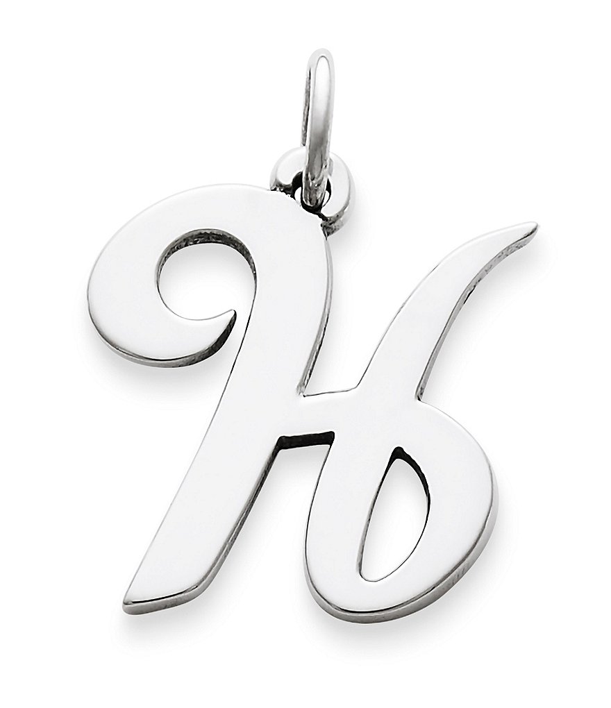 James Avery Large Script Initial Pendant