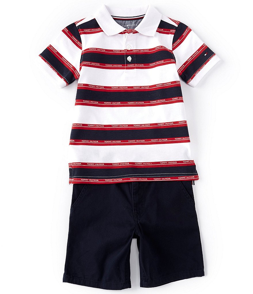 Kinetic by Class Club Little Boys 2T-7 Short-Sleeve Play Hard Performance Tee and Shorts Set