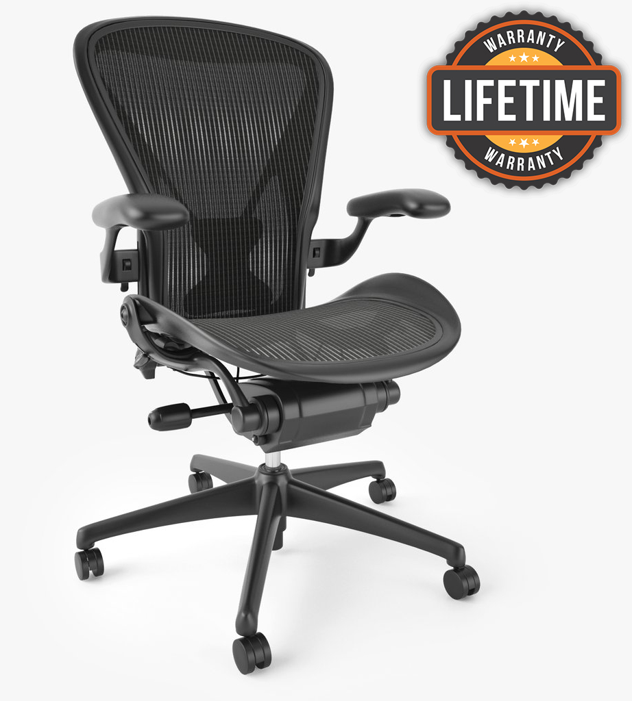 Herman Miller Aeron Ergonomic Chair w/ Posturefit - Size B Fully Adjustable | Perfect for Commercial Office and Home Office Set-Up