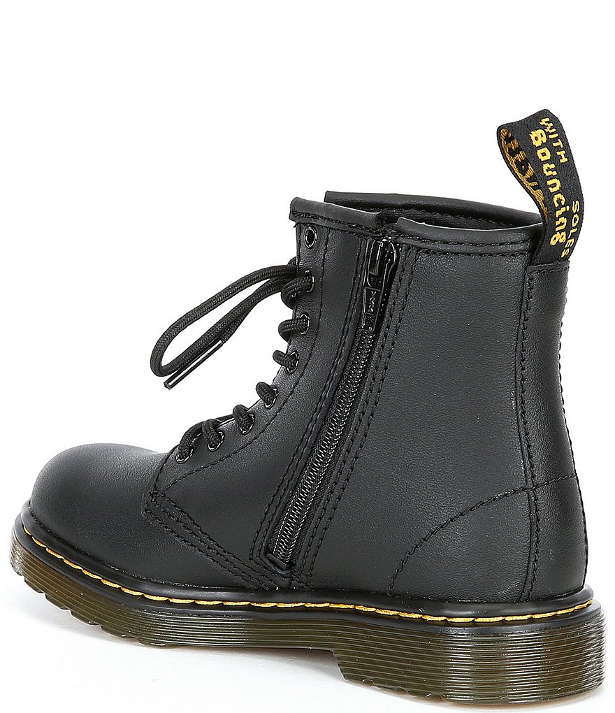 Dr. Martens Kid's 1460 Softy T Leather Lace-Up Combat Boots (Toddler)