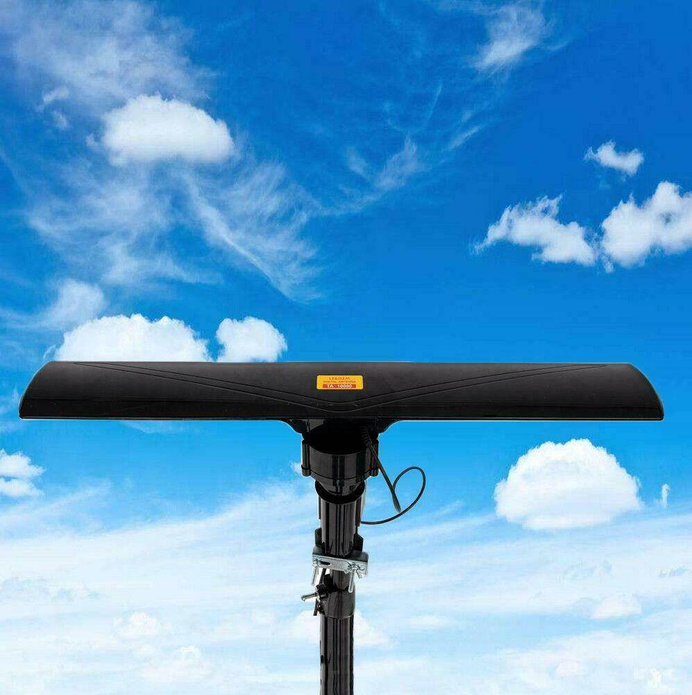Leadzm 150Miles Outdoor Amplified Antenna Digital HD TV 1080P UHF/VHF/FM