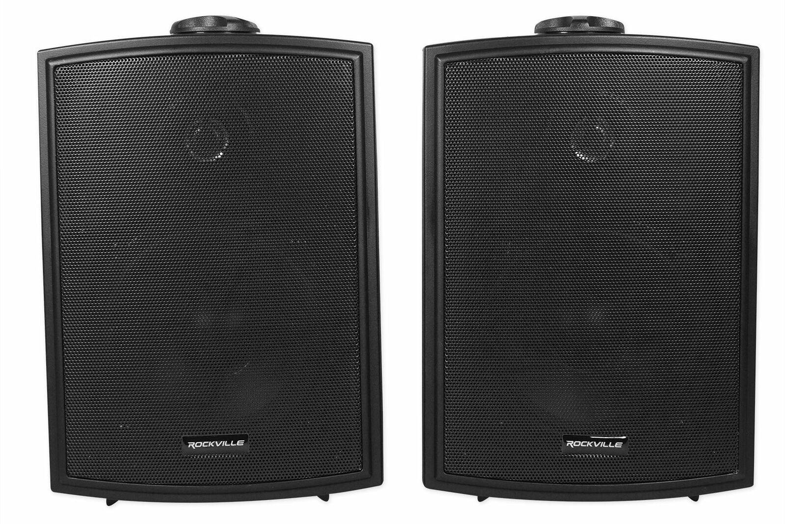 10 Rockville HP5S Black 5.25" Outdoor/Indoor Home Theater Patio Swivel Speakers