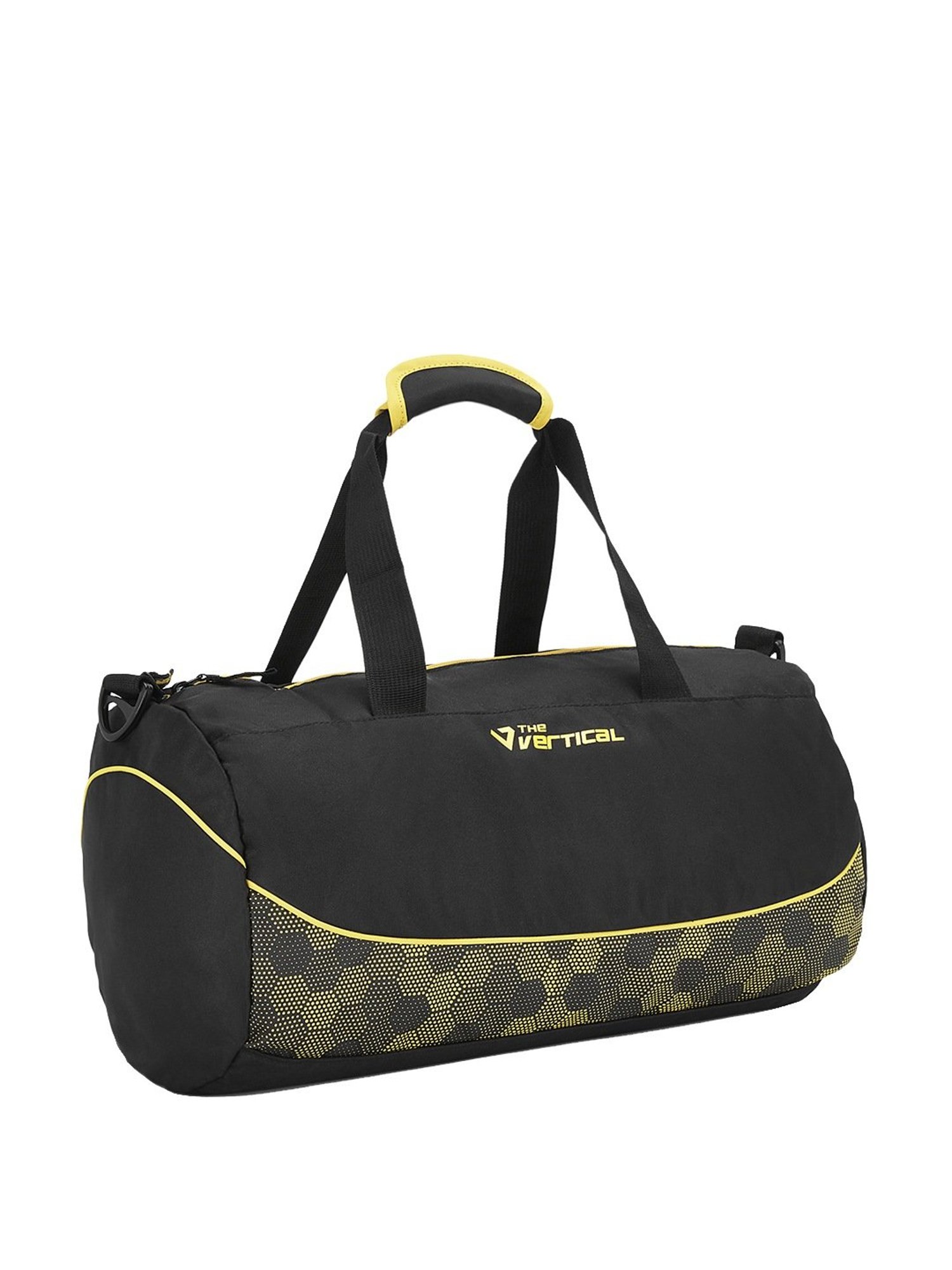 The Vertical Impulse Black & Yellow Medium Duffle Bag