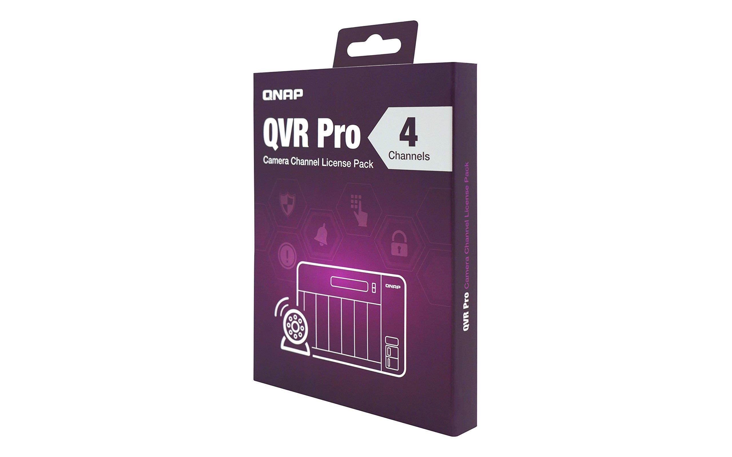 QNAP LIC-SW-QVRPRO-4CH QNAP QVR Pro 4 Channel License (QVR Pro Gold is required)