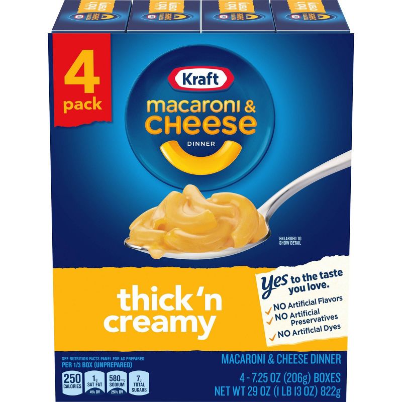 Kraft Mac & Cheese Thick & Creamy - 4Pk