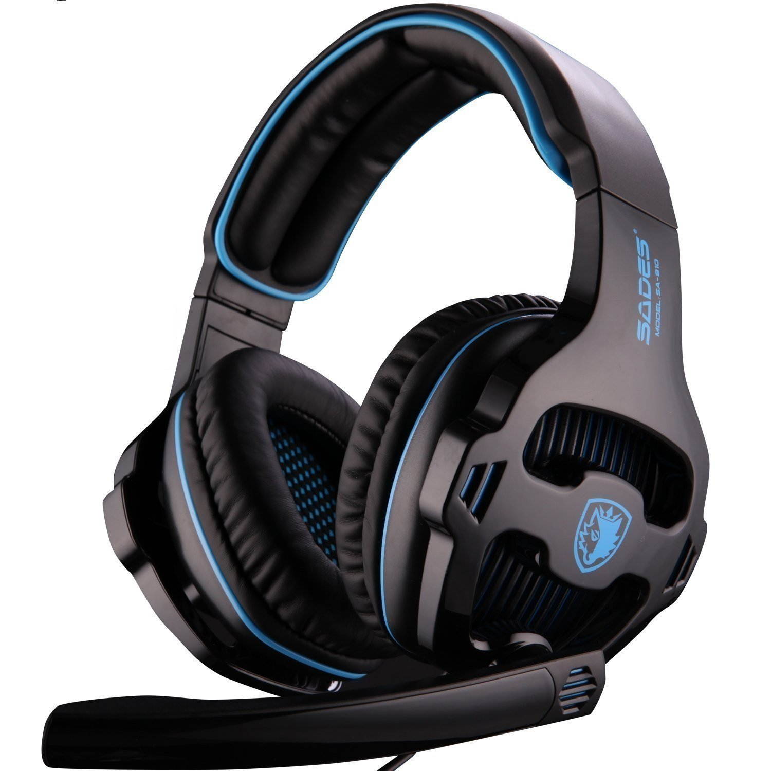 Sades SA-810 Multi-platform Compatible Over-Ear Stereo Bass Gaming Headphone with Noise Isolation Microphone - Black