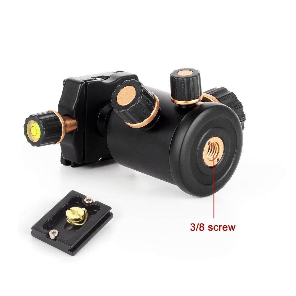 Pergear Heavy Duty Photography Camera Tripod Ball Head 360 Degree Fluid Rotation Tripod Ballhead