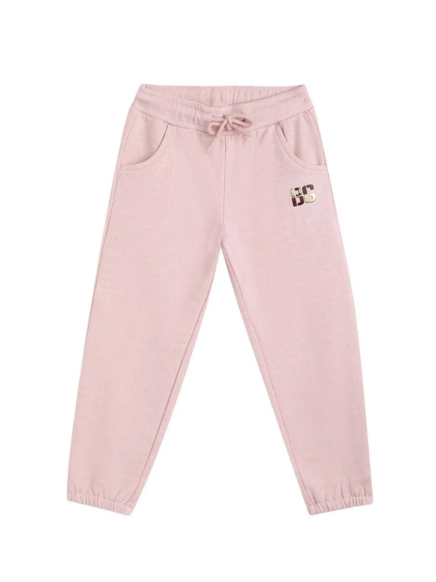 Blue Giraffe Girls Pink Solid  Joggers