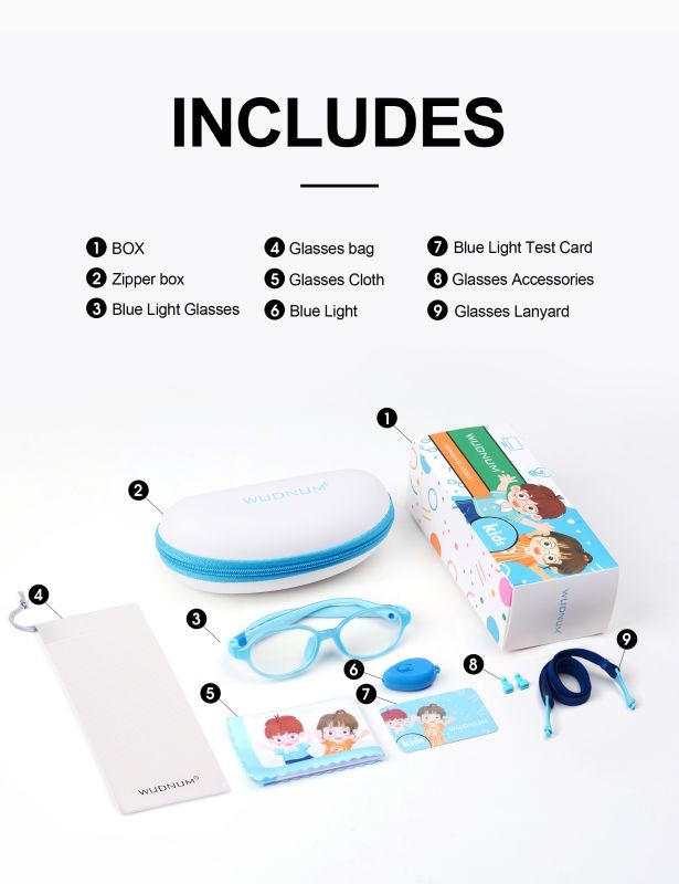 Computer Blue light Glasses for kids Anti Eyestrain & UV Protection, Gaming TV Screen Glasses For Boys Girls Age ( Blue)