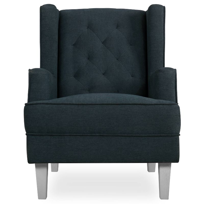 Evolur Capri Upholstered Tufted Wingback 2-in-1 Rocker & Accent Chair