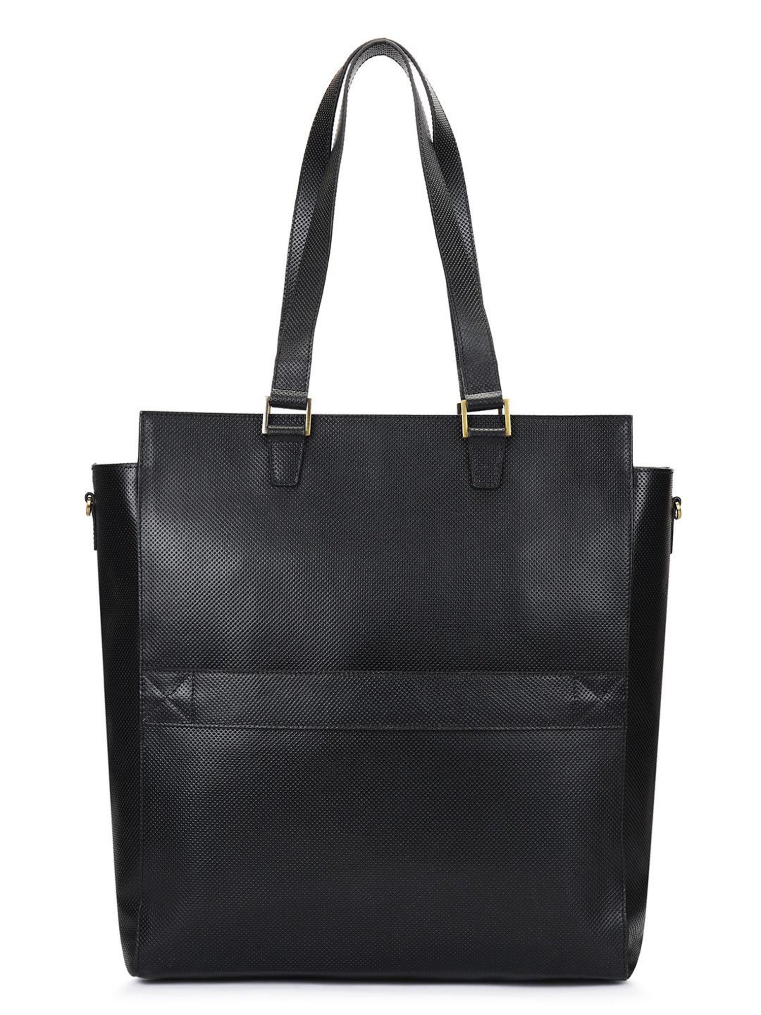 PERQUISITE THE GRACE Black Solid Medium Tote Handbag