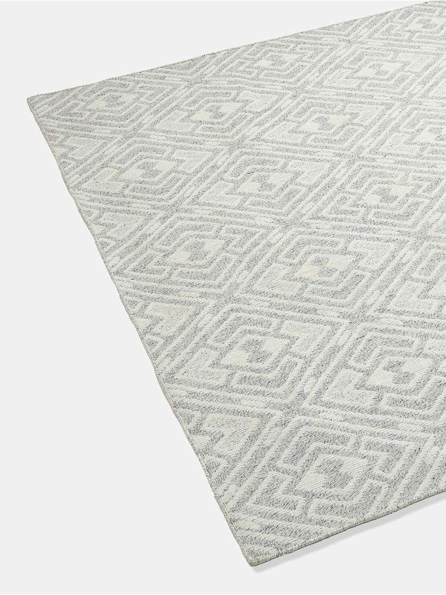 Fabindia Grey Polyester 1800 GSM Dhurrie