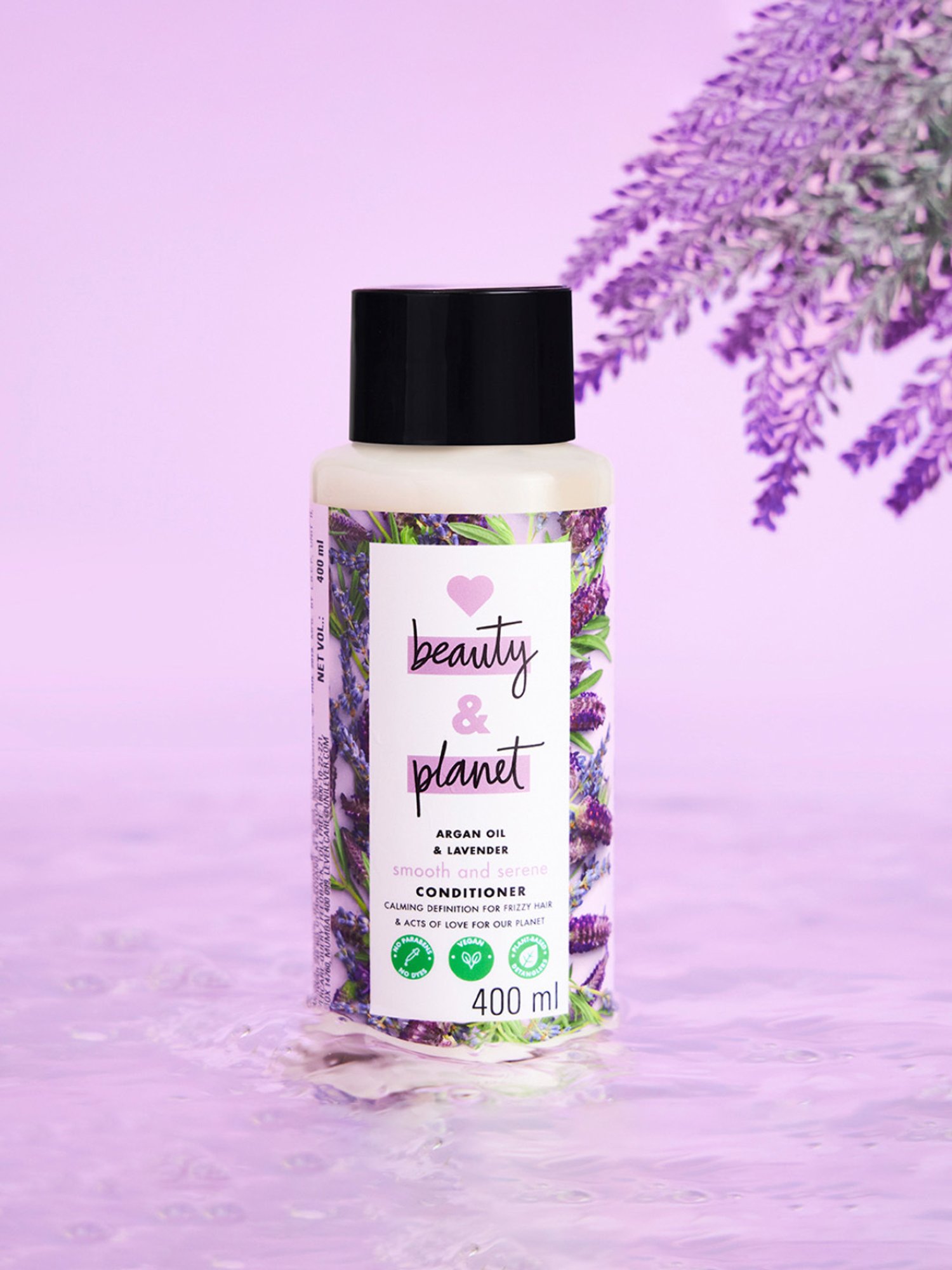 Love Beauty & Planet Argan Oil & Lavender Smooth and Serene Conditioner - 400 ml