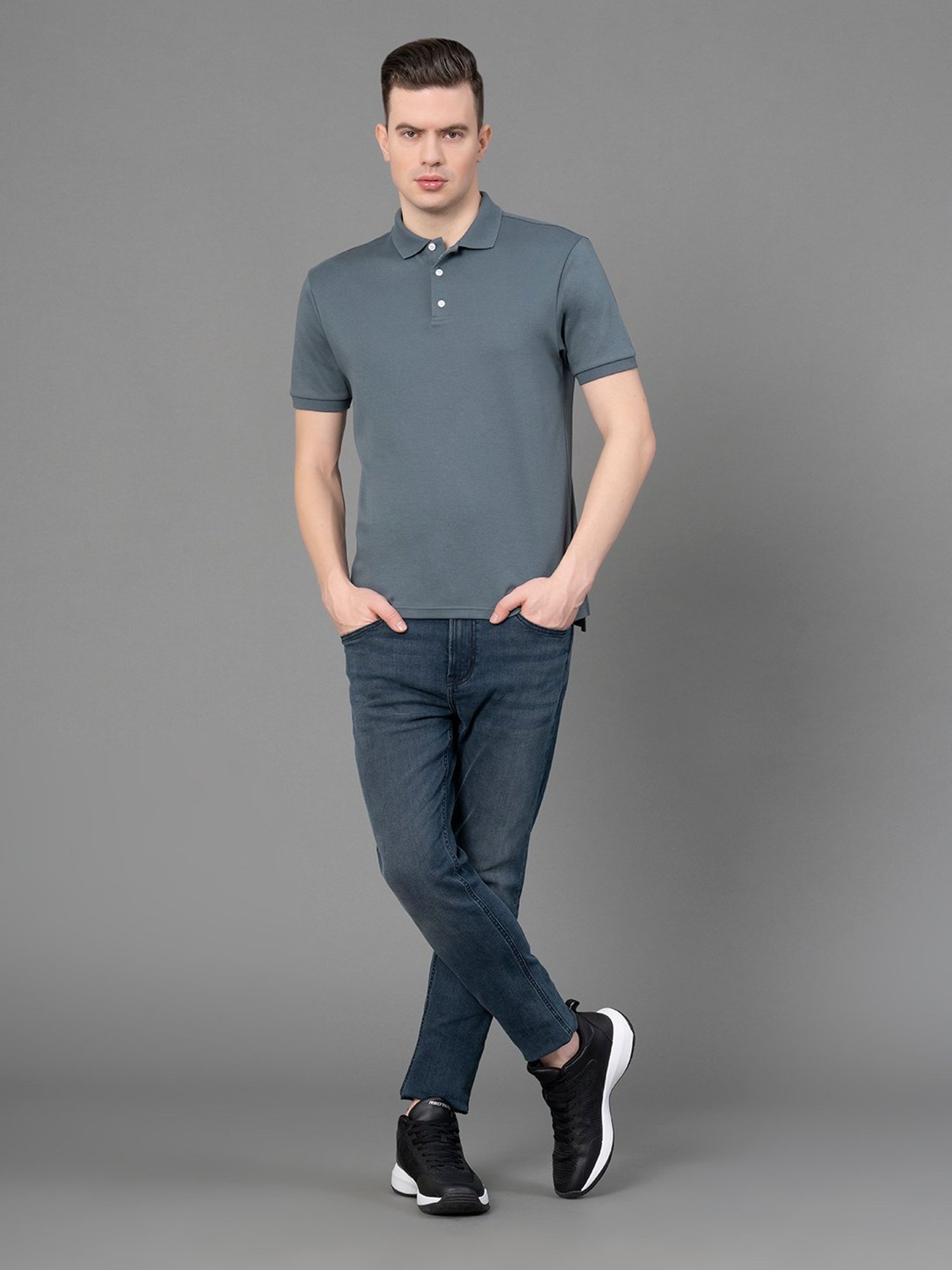 Levi's Pink Cotton Slim Fit Texture Henley T-Shirt