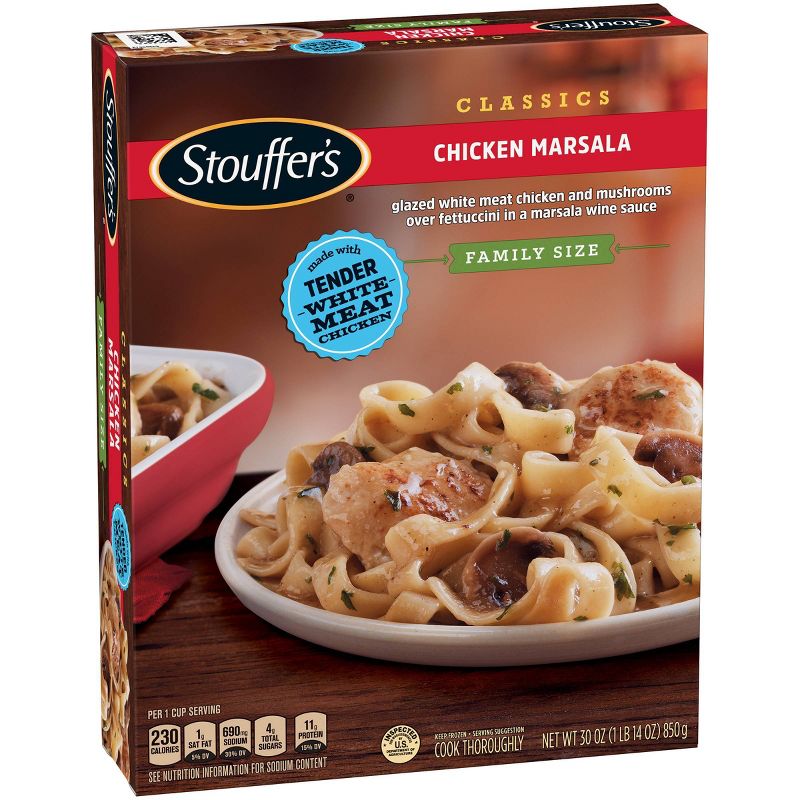 Stouffers Classics Family Size Frozen Chicken Marsala - 30oz