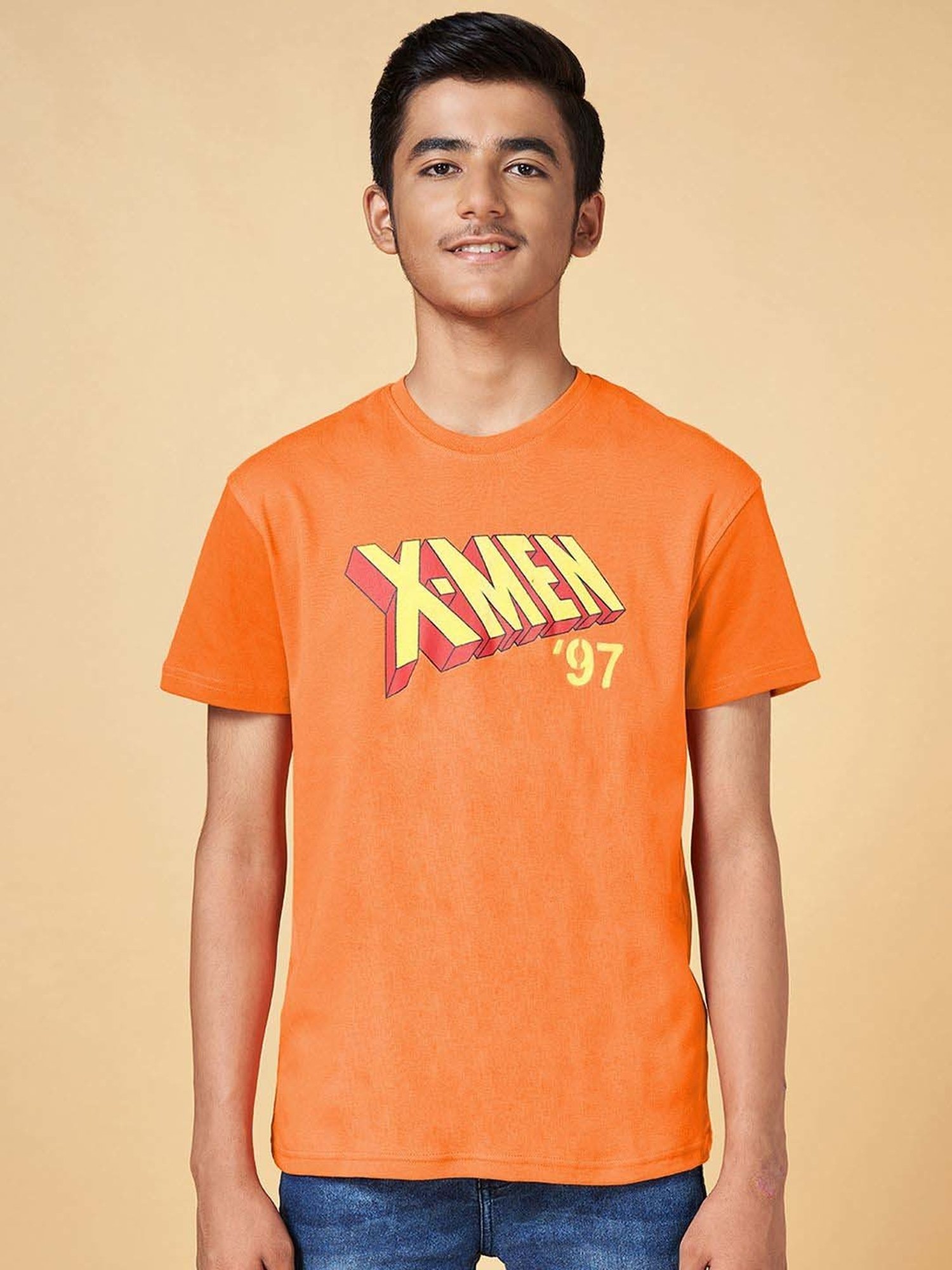 Coolsters by Pantaloons Kids Orange Cotton Printed T-Shirt