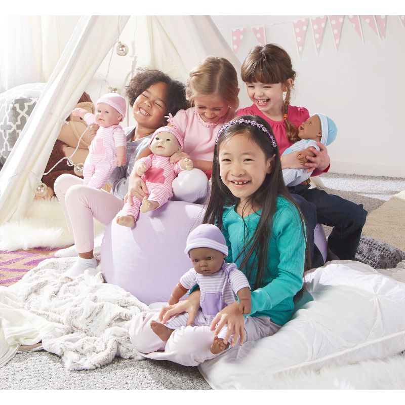 JC Toys La Baby 16" Doll - Purple Outfit