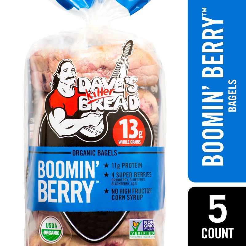 Dave's Killer Bread Organic Boomin Berry Bagels - 16.75oz/5ct