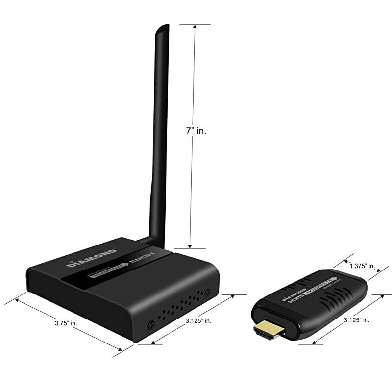 Wireless HDMI Extender Kit, TV Transmitter & Receiver for HD 1080p, Stream Video Content from: Laptops, PC, Cable Box, Satellite Box, Blu-ray, DVD, PS3, PS4, Xbox 360, Xbox One (VS100)