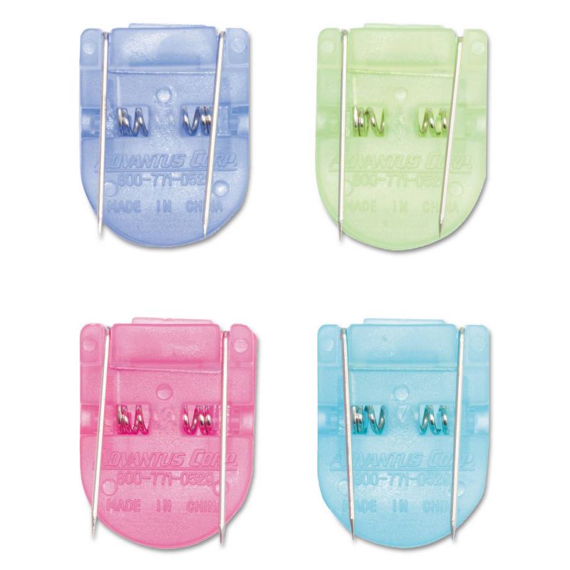 Advantus Jumbo Size Fabric Panel Wall Clips - Assorted Colors ( 10 Per Box)