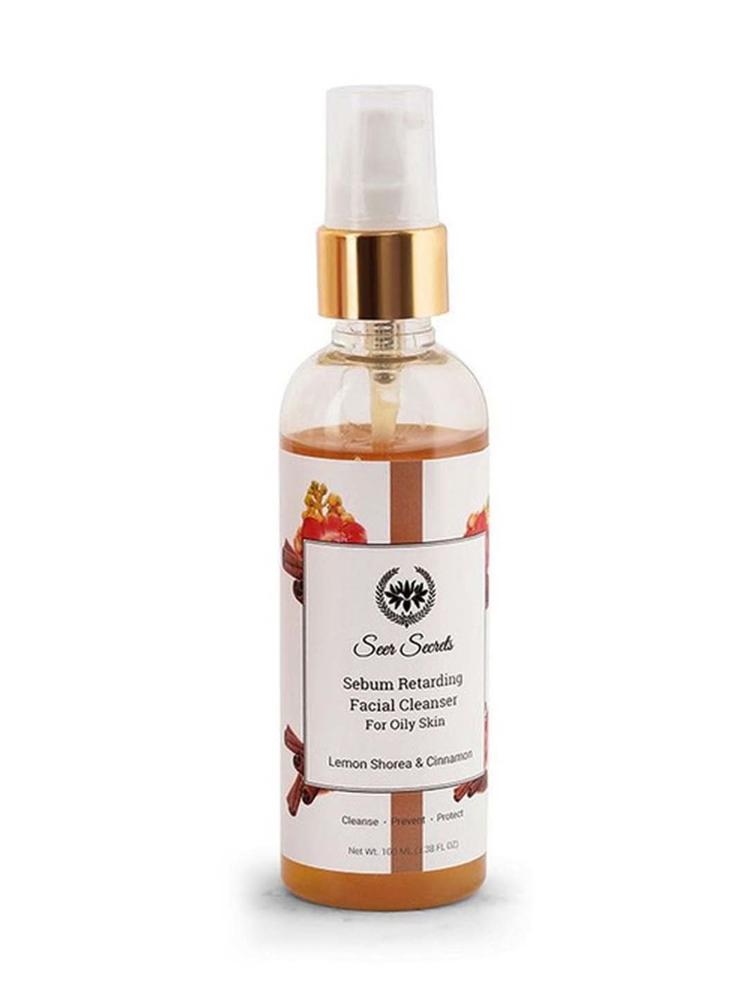 Seer Secrets Lemon Shorea Cinnamon Sebum Facial Cleanser - 100 ml