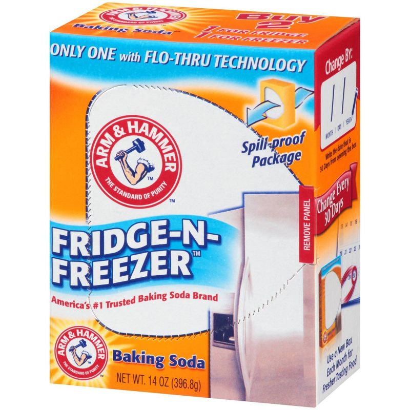 Arm & Hammer Baking Soda Fridge-n-Freezer Odor Absorber - 14oz