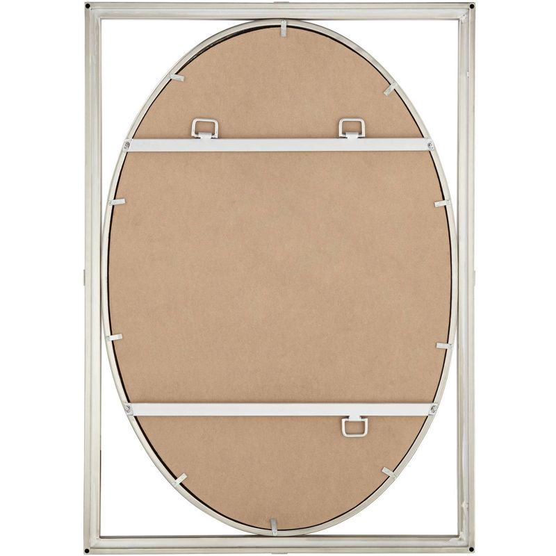 Uttermost Akita Brushed Nickel 24" x 34" Wall Mirror