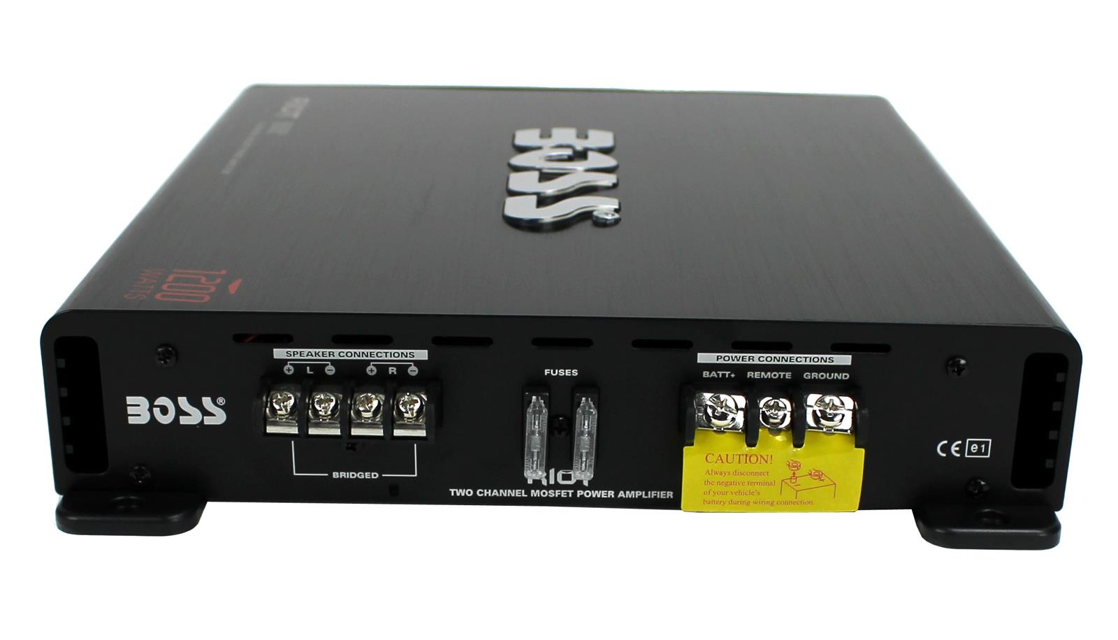 New Boss R6002 Riot 2Ch Car Audio Amplifier Amp 1200W 2 Channel W/ Remote