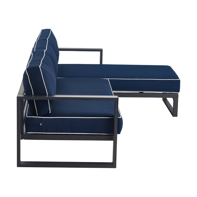 Monterey Outdoor Sectional - Gunmetal - Finch