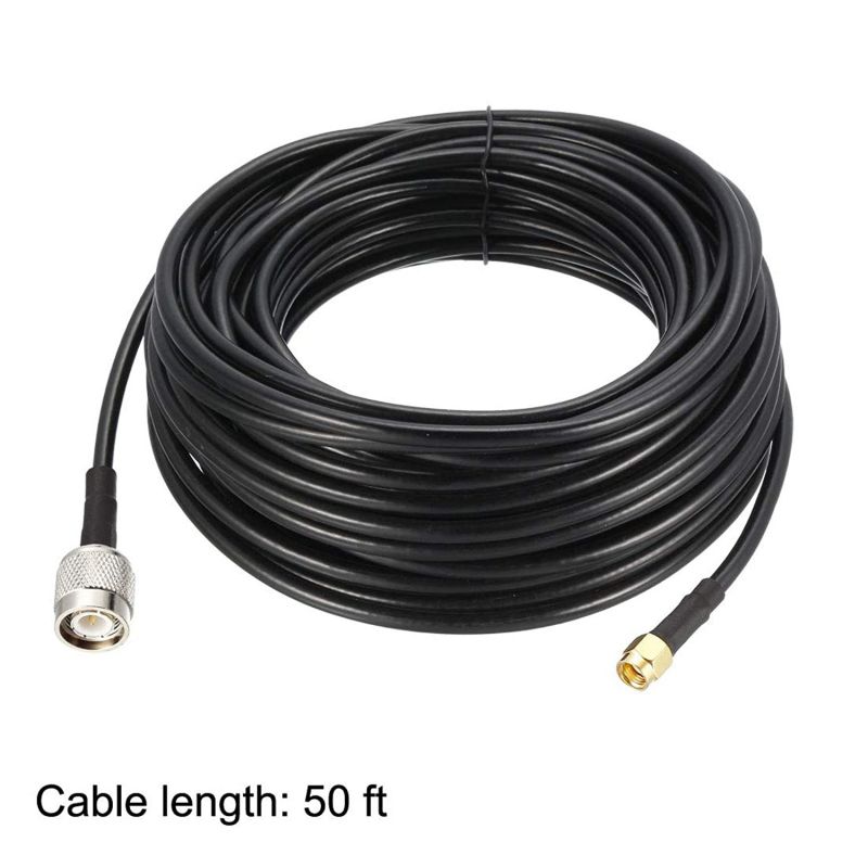 uxcell SMA Male to TNC Male RG58 RF Coaxial Cable 50 ft