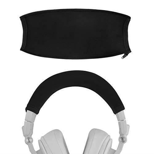Geekria Headband Cover Compatible with ATH M50x, M50xBT, M50xPB, M50xWH, M50xBB Headphones / Headphone Headband Protector Repair Parts / Easy DIY Installation No Tool Needed (Black)