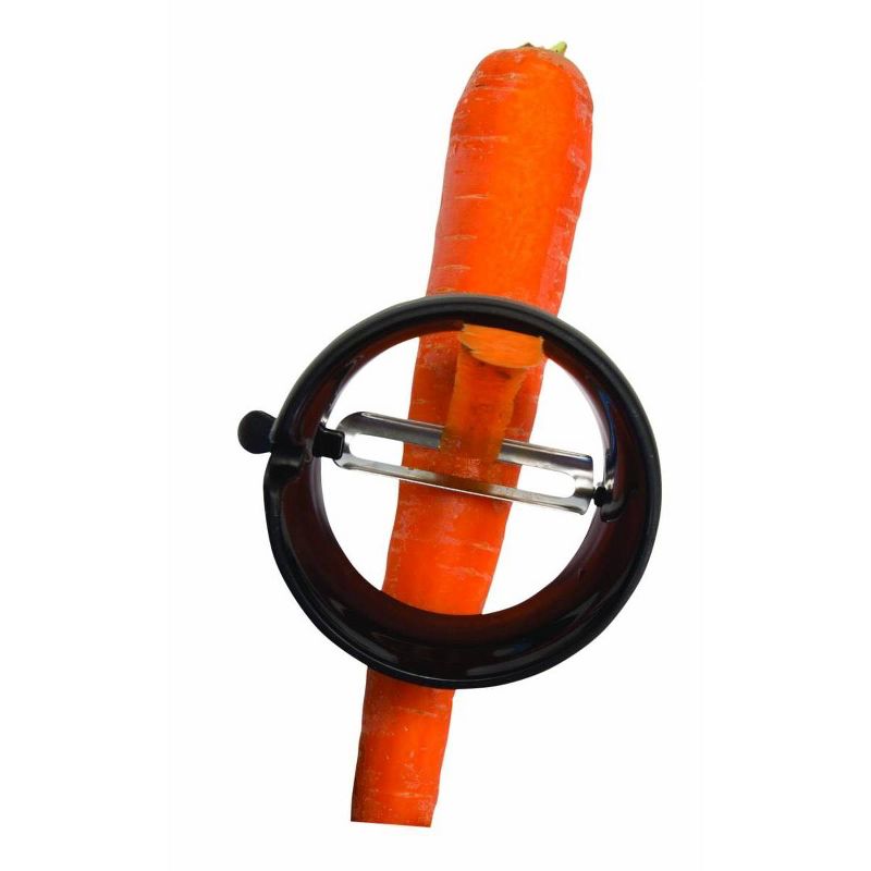 Microplane Grip n Strip Straight Peeler - Black