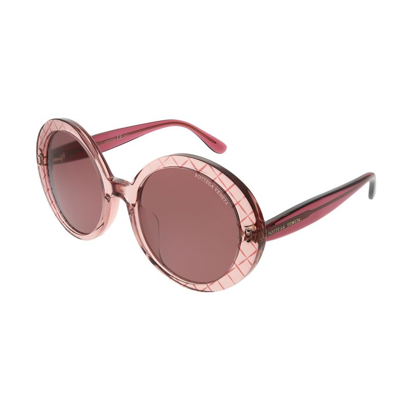 Bottega Veneta  003 Womens Round Sunglasses Pink 53mm