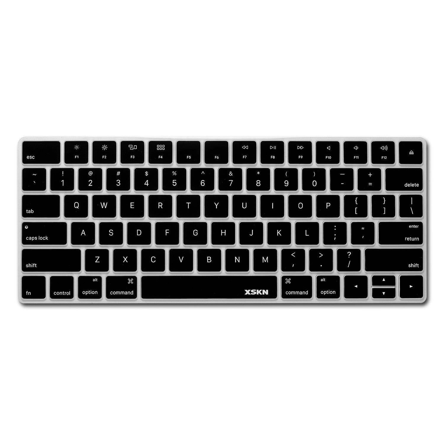 XSKN Ultra Thin Keyboard Cover Silicone Skin for Magic Keyboard 2015 Version, US Layout (Black)