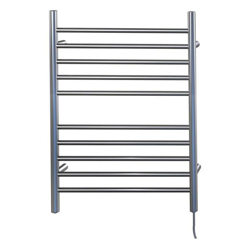 Amba  RWP-SP Radiant 10 Bar Plug In Straight Heated Towel Warmer, Polished