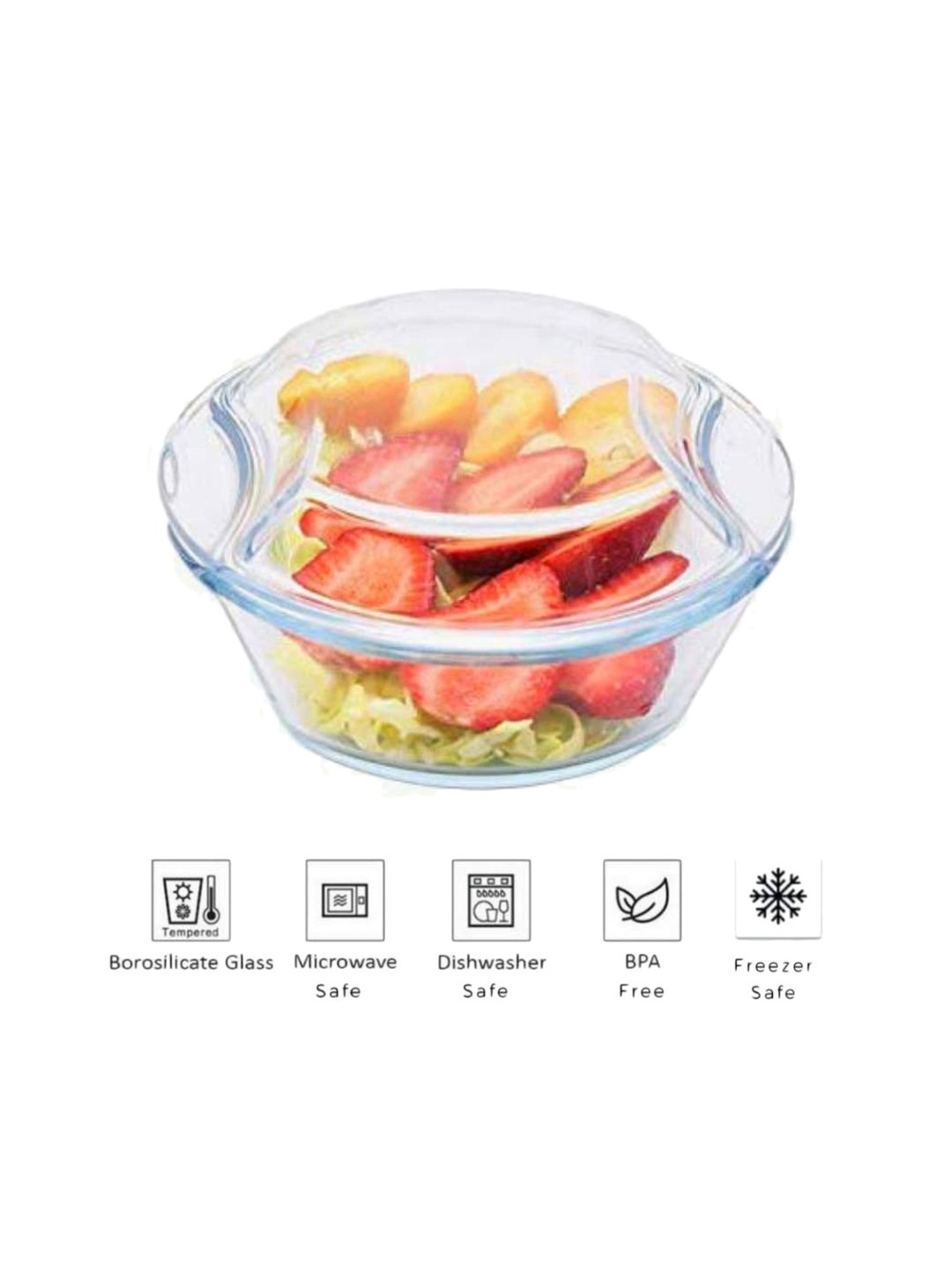 Nirlon Gas Compatible Aluminium Casserole with Bakelite Handle - 2.6 L