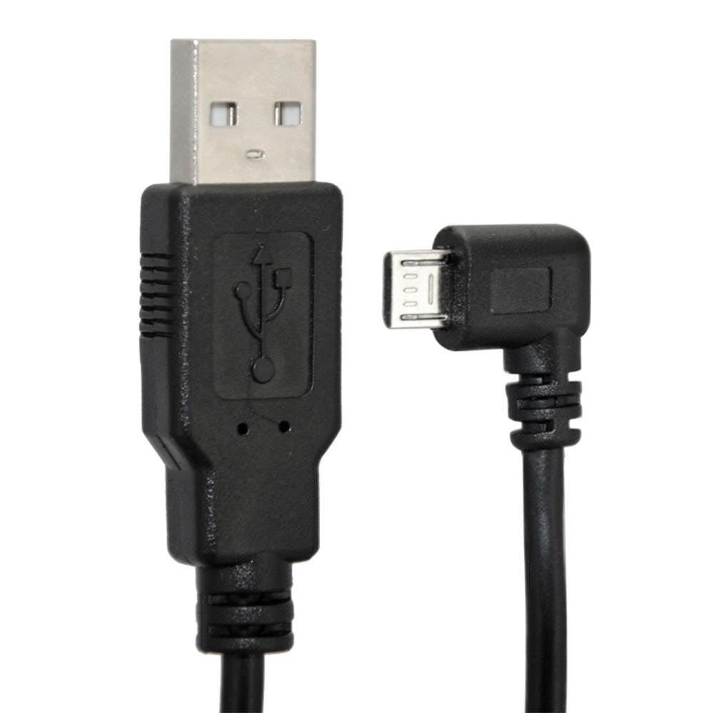 USB 2.0 A Male to Micro B 5 Pin Left Angled 90 degree Male Cable Lead, Micro USB Cable Android Charger, High Speed USB to Micro USB Cable, USB 2.0 A Male to Micro B Male, USB Charging Cable