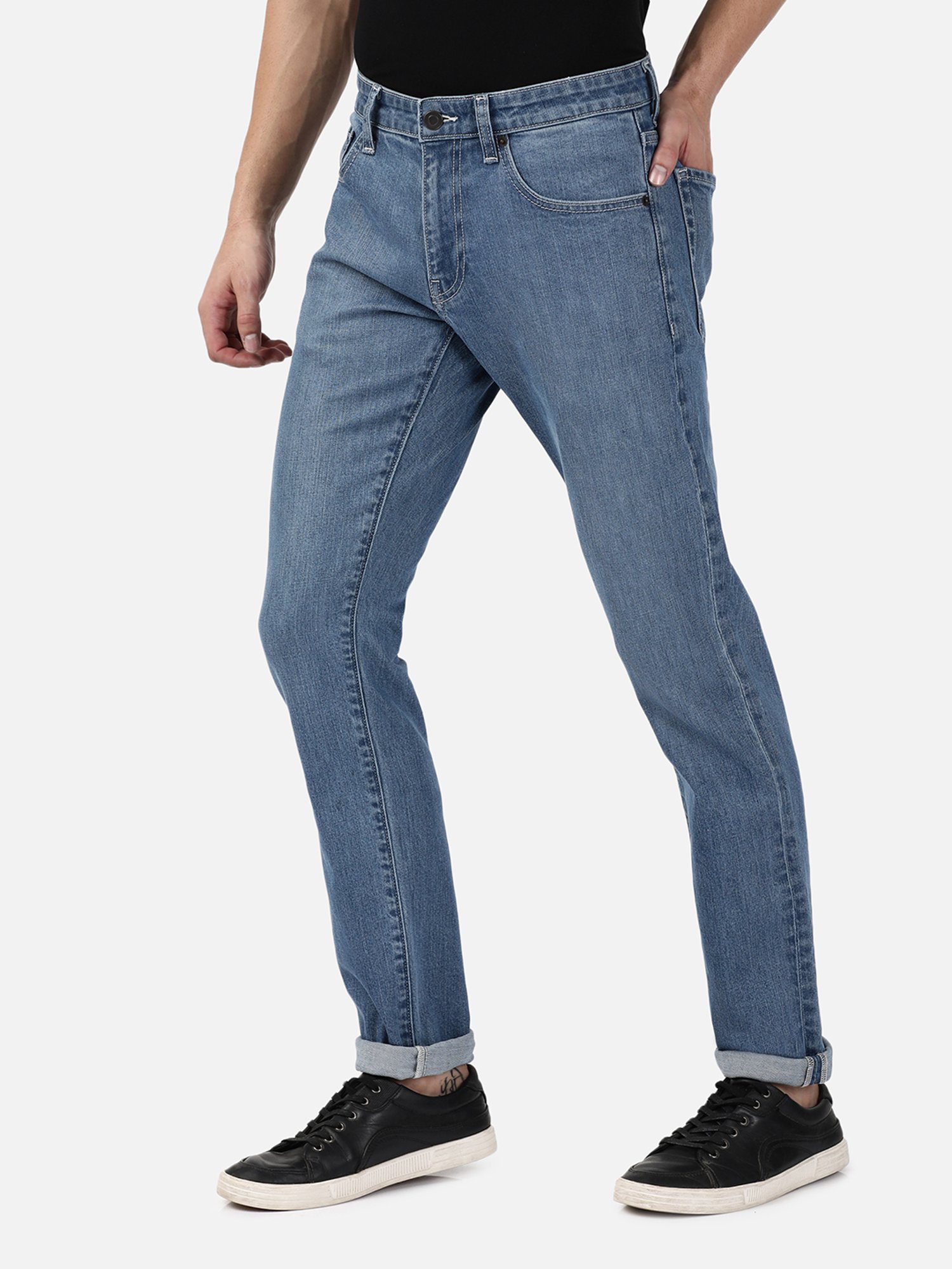 Passion Blue Slim Fit Lightly Washed Jeans