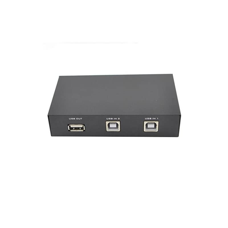 2 Port USB 20 Sharing Manual Switch Box Hub 2 PCS Share 1 USB Device for Printer Scanner Camera Keyboard 2 Port