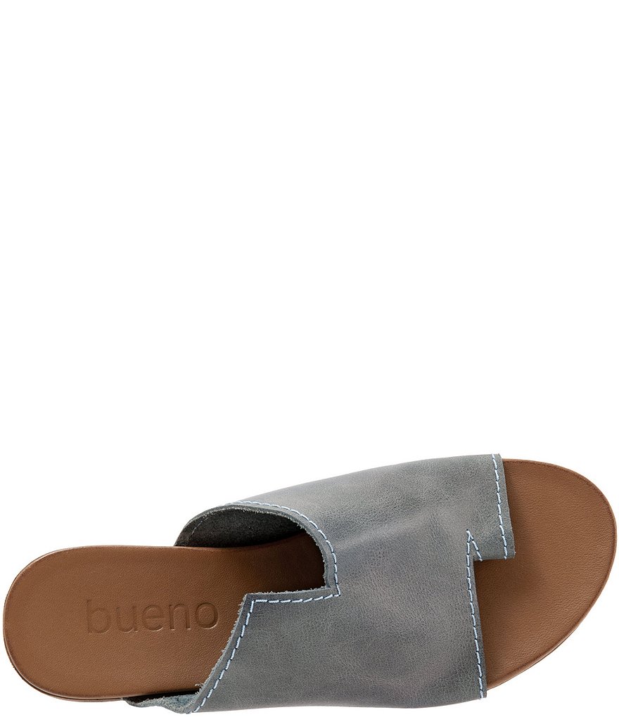 Bueno Tulla Toe Post Leather Slide Sandals