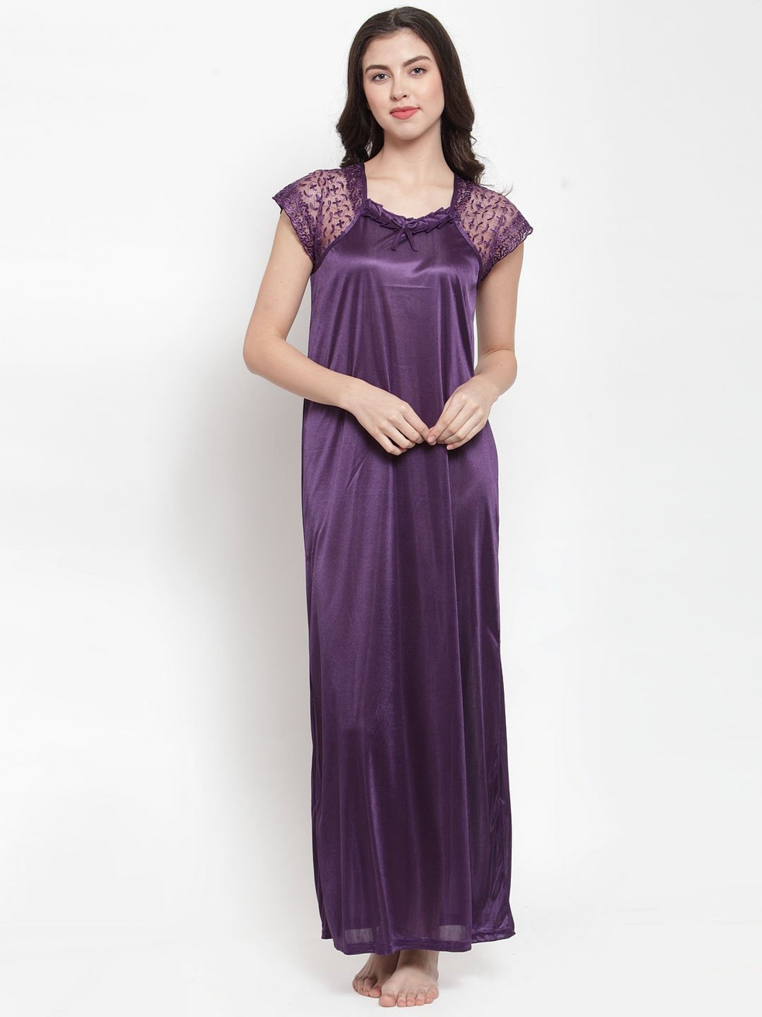 Secret Wish Purple Lace Nighty