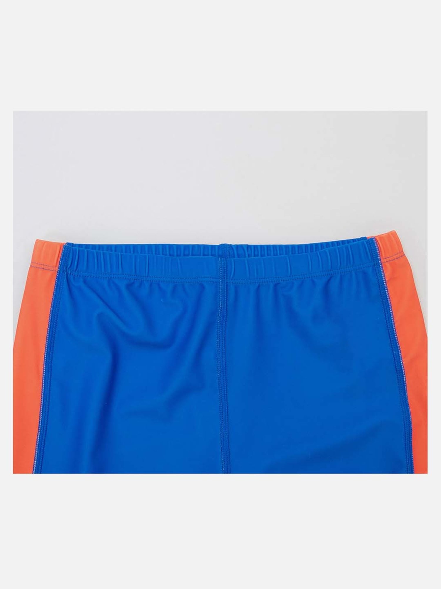 Little Surprise Box Kids Blue & Red Printed Full Sleeves Swimming Shirt Set