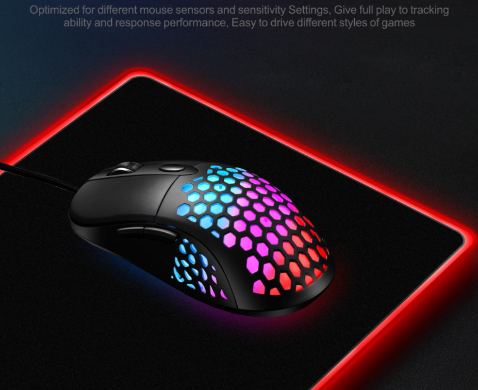 Litidol Large Size RGB Gaming Mouse Pad-Led Mouse Pad With Soft Non-Slip Rubber Base Thick Fabric Surface For Computer Keyboard And Mouse Pad Suitable For Macbook, Pc, Laptop, Desk