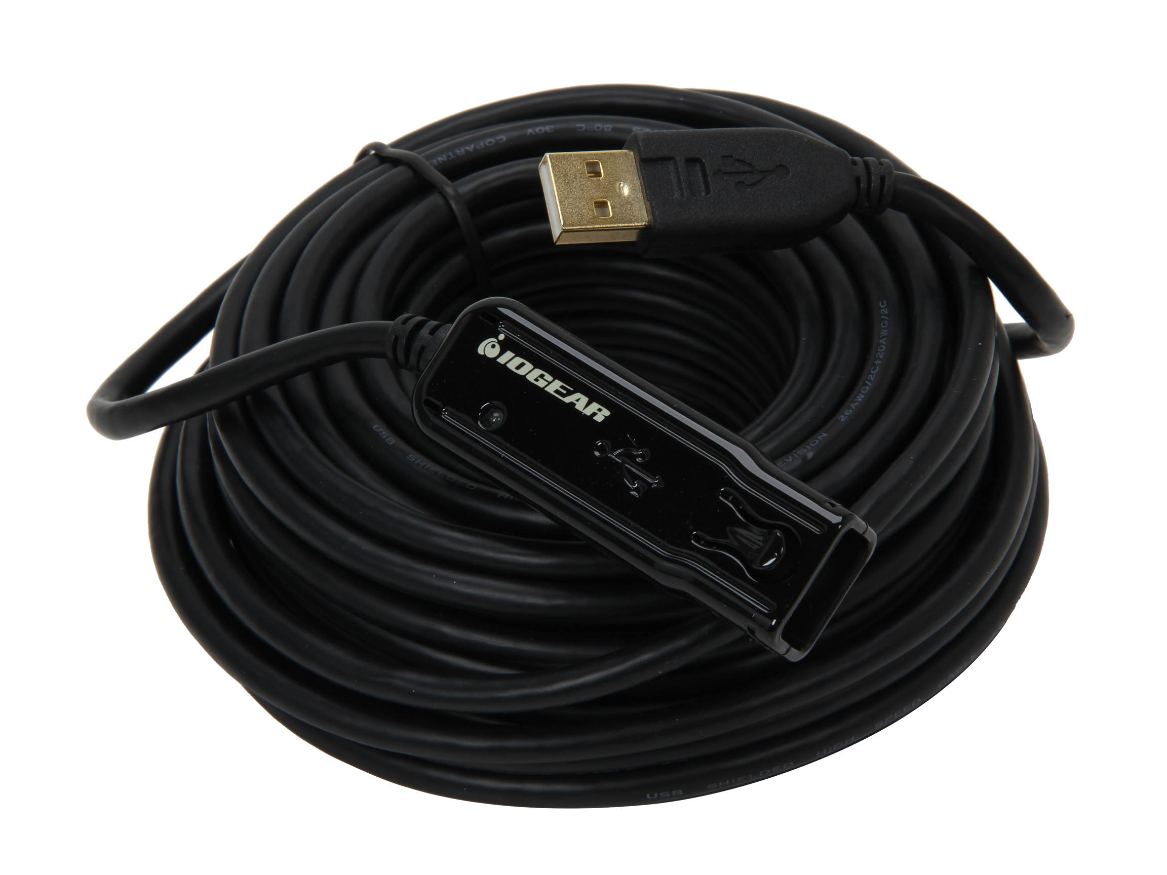 IOGEAR GUE2118 39 ft. Black Booster Extension Cable